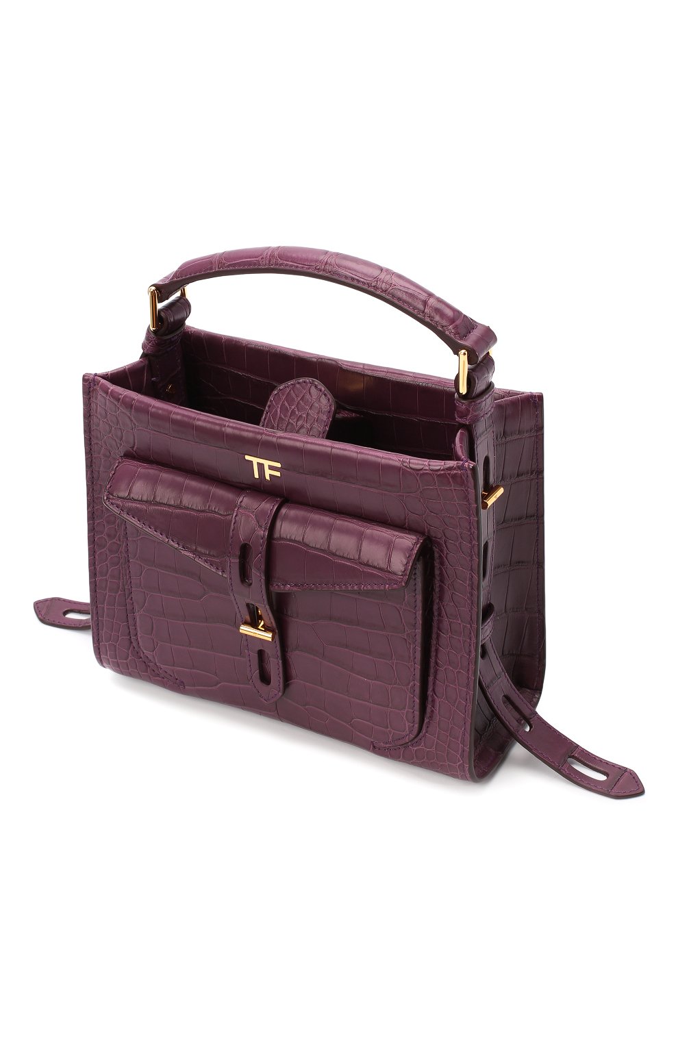 Сумка t twist из кожи аллигатора TOM FORD, арт. L1259T-EAL001/AMIS, фото 4