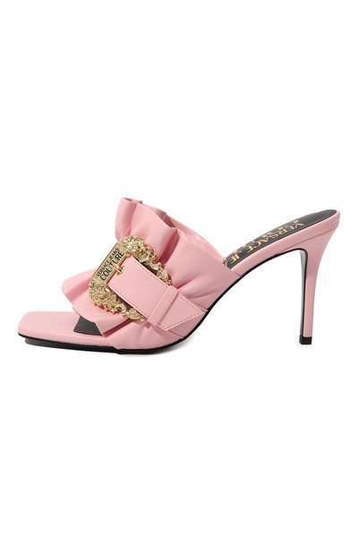 Мюли VERSACE JEANS COUTURE розового цвета по цене 23800 руб., арт. 74VA3S70/71570, фото 4 Мюли VERSACE JEANS COUTURE, арт. 74VA3S70/71570, фото 4