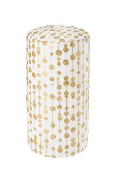 Интерьерная свеча pois ivory golden pois (20x10cm) PERNICI, арт. 8001962079372