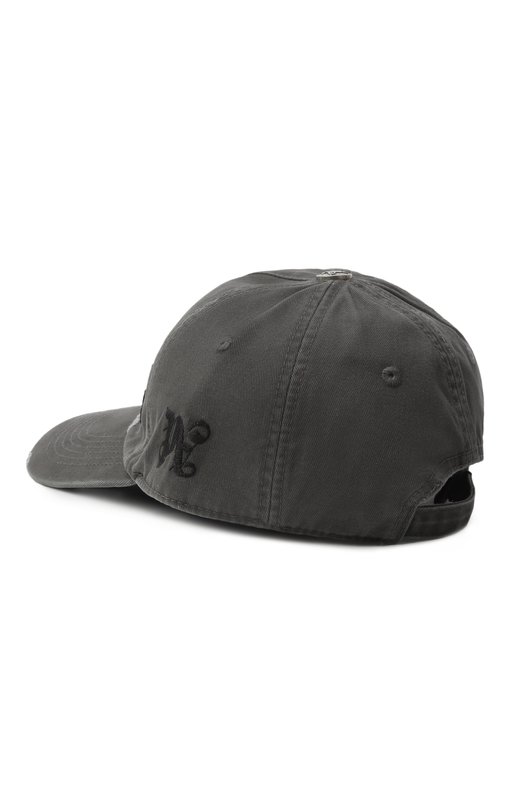 Хлопковая бейсболка Palm Angels PMLB104F25FAB007 Серый  PMLB104F25FAB007 Фото 2
