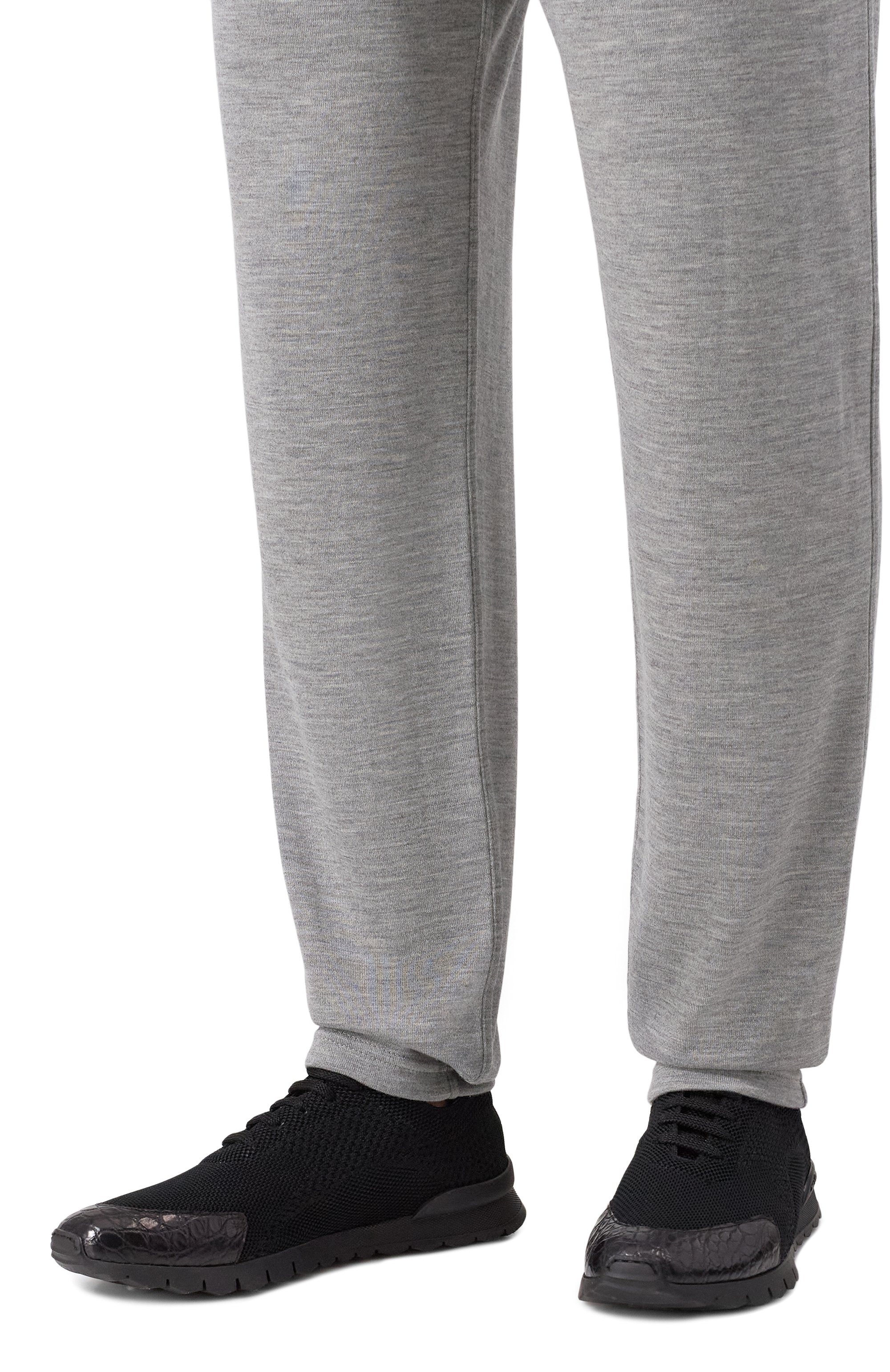 Текстильные кроссовки KITON, арт. USSFITBN0134203, фото 3