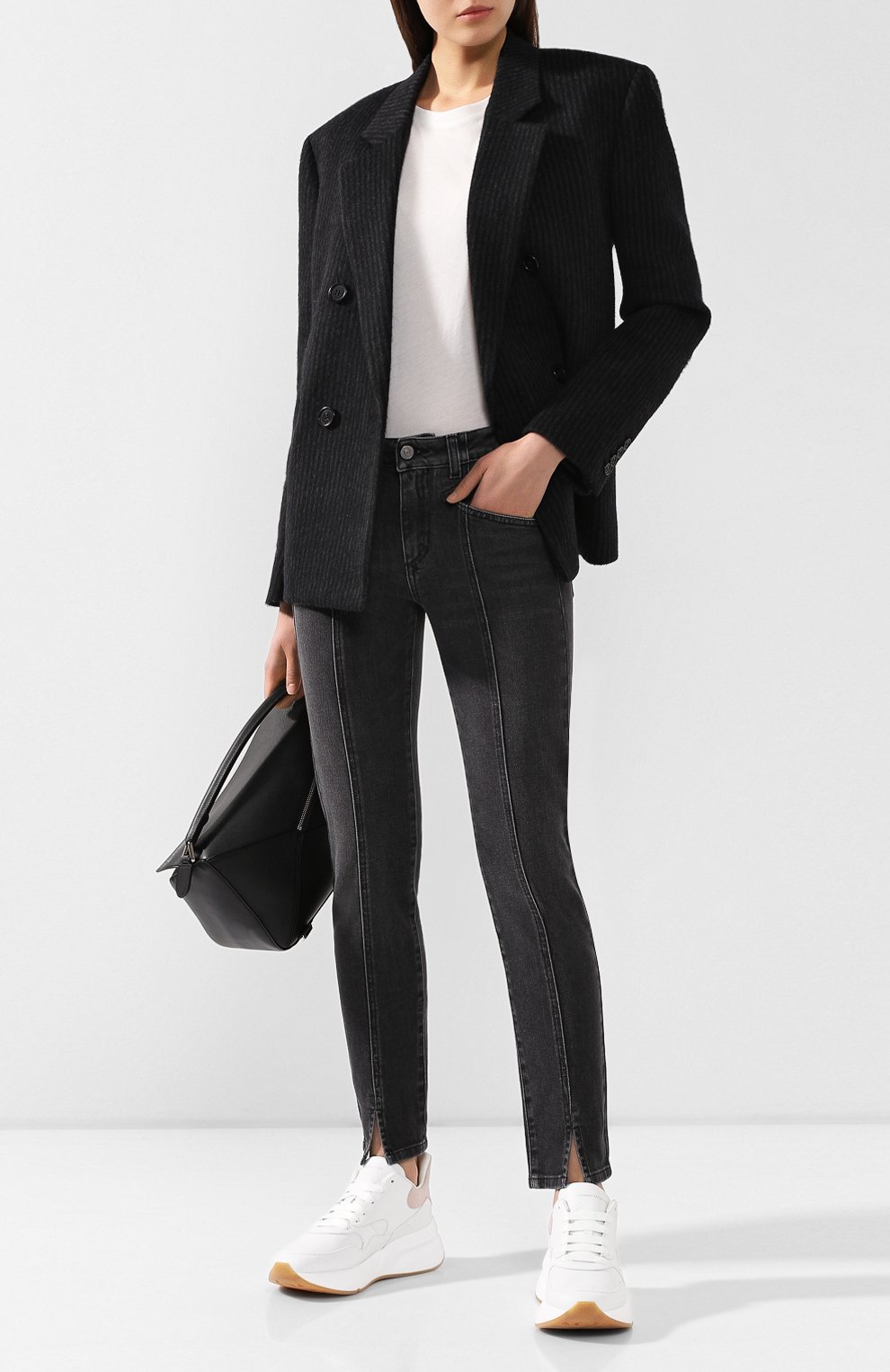 Кожаные кроссовки ALEXANDER MCQUEEN, арт. 586409/WHRUB, фото 2