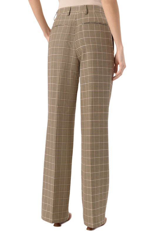 Хлопковые брюки Dries Van Noten 242-010903-9352 Бежевый  242-010903-9352 Фото 4
