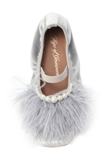 Бархатные балетки blanche AGE OF INNOCENCE, арт. 000485/BLANCHE/32, фото 4