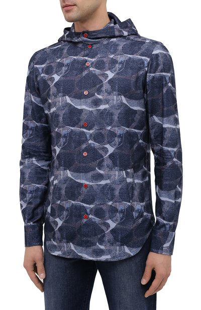 Хлопковая рубашка KITON, арт. UMCMARH0748301, фото 3