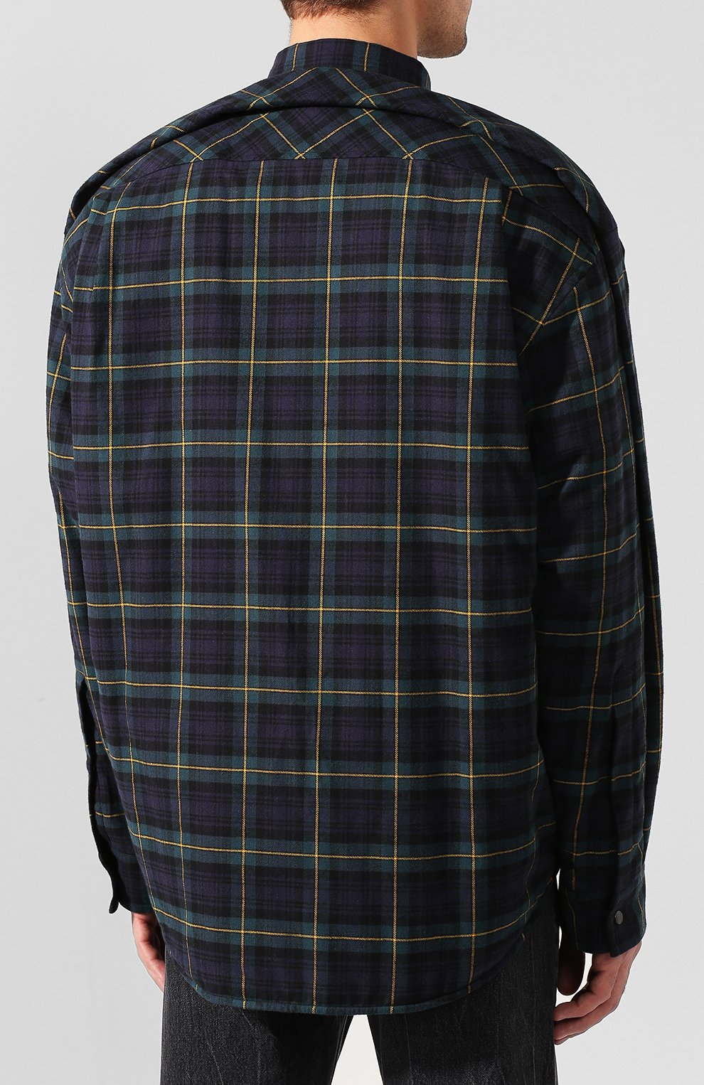 Хлопковая рубашка BALENCIAGA, арт. 594900/TGM11, фото 4