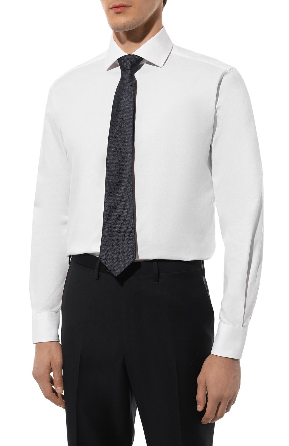 Хлопковая сорочка CORNELIANI белого цвета по цене 56600 руб., арт. 94P100-9411700, фото 3 Хлопковая сорочка CORNELIANI, арт. 94P100-9411700, фото 3