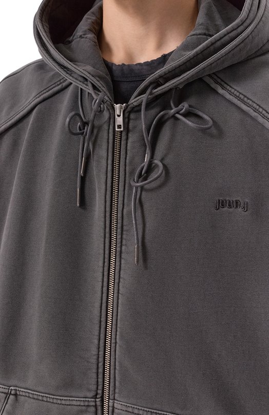 Хлопковая толстовка Juun.J JC5141P084 Серый  JC5141P084 Фото 5