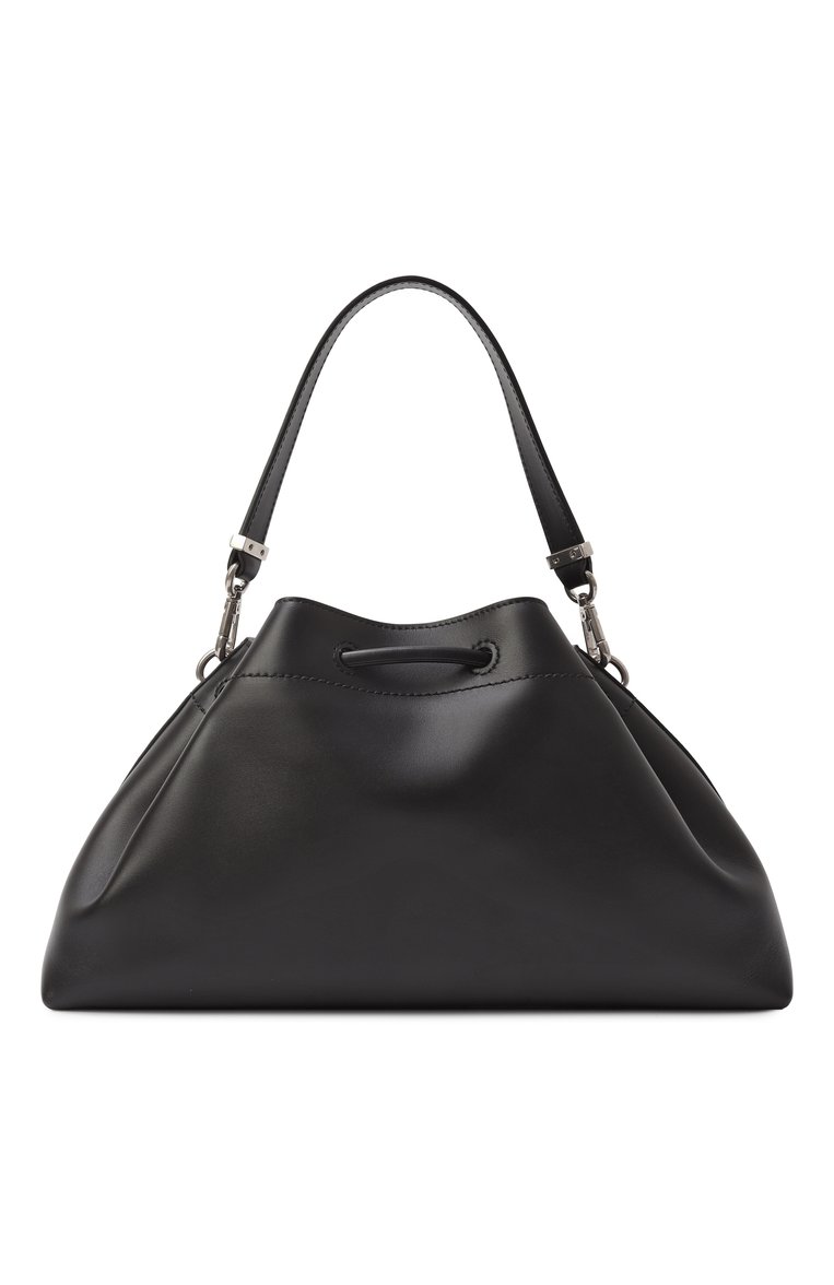 Женская сумка cinch medium JIMMY CHOO черного цвета, арт. B0N B0N BCKT E/W/HUT | Фото 6 (Размер: medium; Ремень/цепочка: На ремешке; Материал: Натуральная кожа)