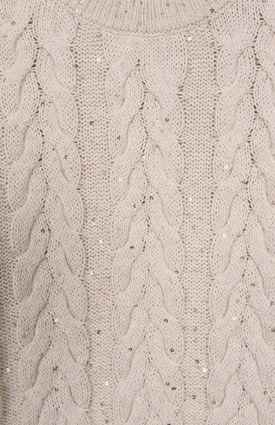 Хлопковый пуловер BRUNELLO CUCINELLI, арт. BDVM72200A, фото 3