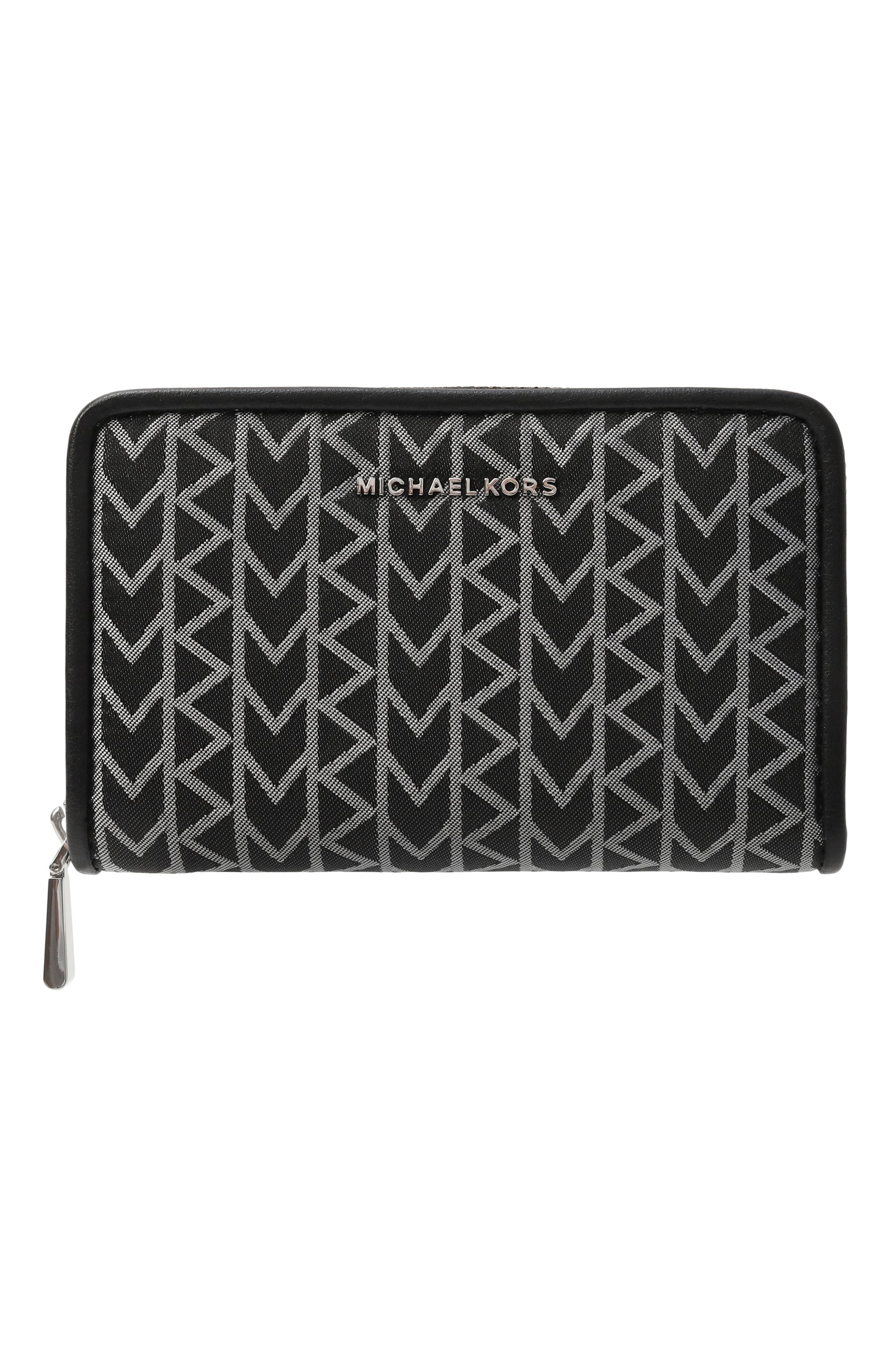 Текстильный кошелек MICHAEL MICHAEL KORS черного цвета по цене 10850 руб., арт. 32T5SYTD00, фото 1 Текстильный кошелек MICHAEL MICHAEL KORS, арт. 32T5SYTD00, фото 1