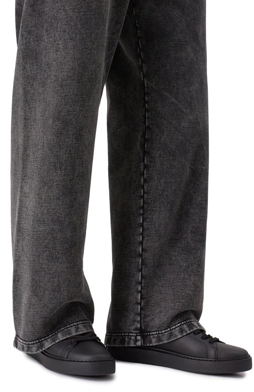 Кожаные кеды B-Court Balmain GM1VI288/LVTR Чёрный  GM1VI288/LVTR Фото 3