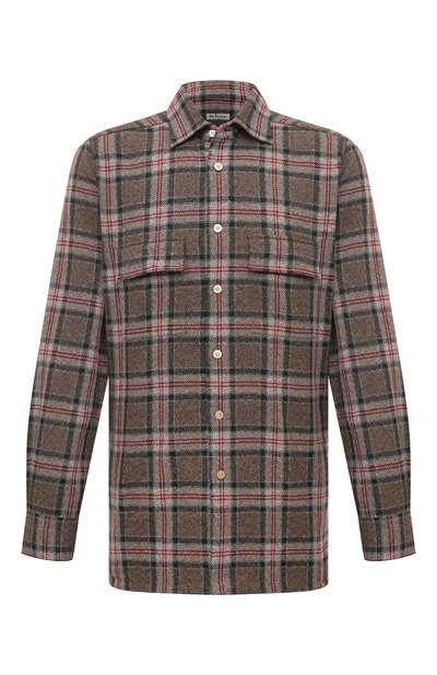 Мужская хлопковая рубашка KITON, арт. UCRRLH0861305