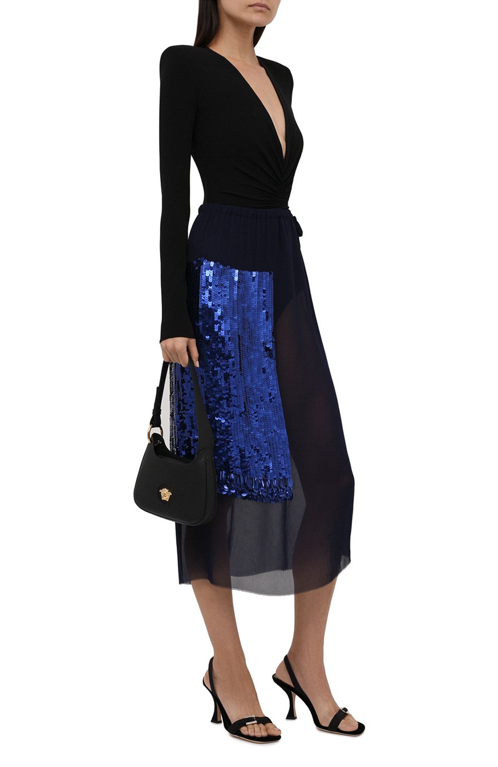 Юбка DRIES VAN NOTEN синего цвета по цене 86250 руб., арт. 212-010896-3293, фото 2 Юбка DRIES VAN NOTEN, арт. 212-010896-3293, фото 2