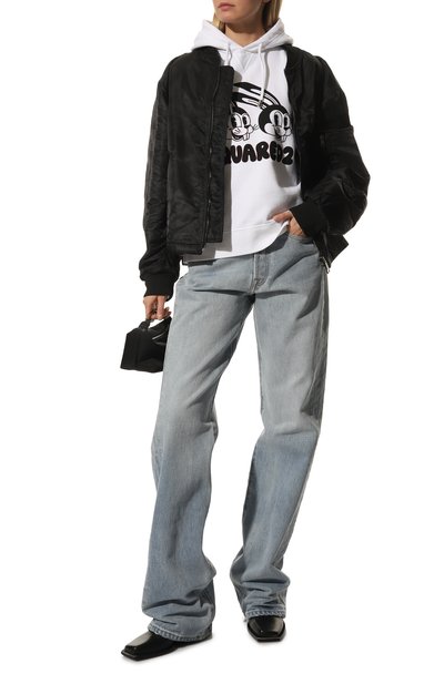 Хлопковое худи DSQUARED2 белого цвета по цене 52900 руб., арт. S75GU0470/S25030, фото 2 Хлопковое худи DSQUARED2, арт. S75GU0470/S25030, фото 2