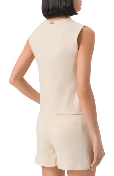 Жилет изо льна и вискозы TWINSET, арт. 251TP2161, фото 4