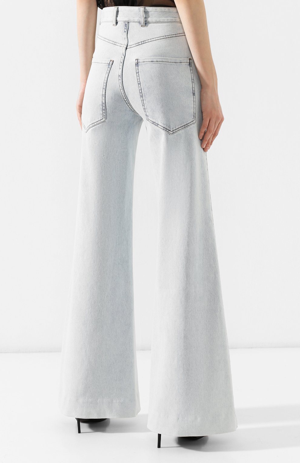 Расклешенные джинсы DOROTHEE SCHUMACHER голубого цвета по цене 26000 руб., арт. 446201/NEW DENIM, фото 4 Расклешенные джинсы DOROTHEE SCHUMACHER, арт. 446201/NEW DENIM, фото 4