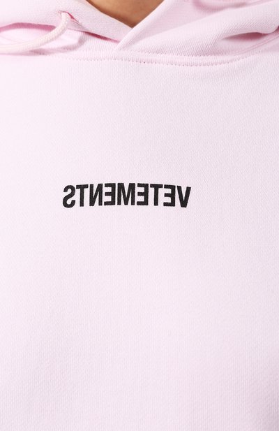 Хлопковое худи VETEMENTS, арт. UAH20TR727/W, фото 5
