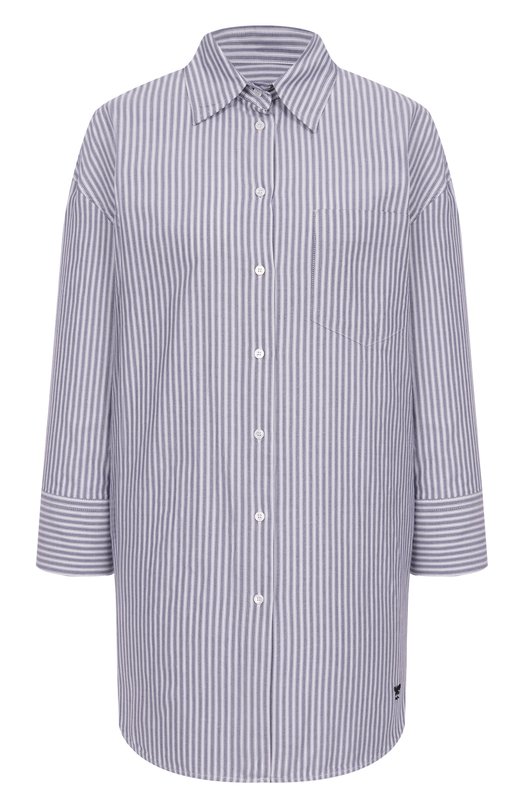 Хлопковая рубашка Weekend Max Mara QUEVA Синий QUEVA