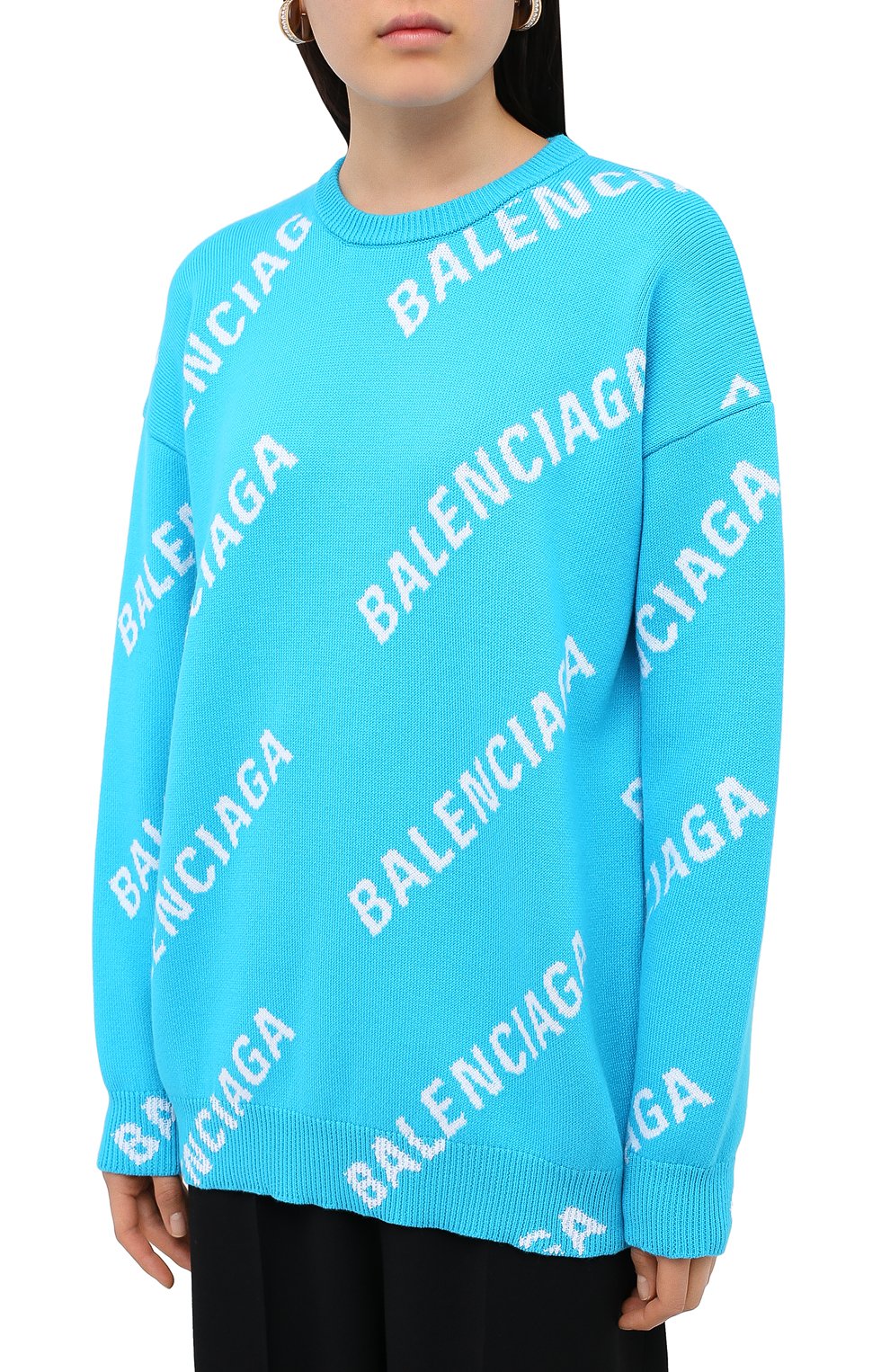 Свитер из хлопка и шерсти BALENCIAGA, арт. 625329/T3178, фото 3