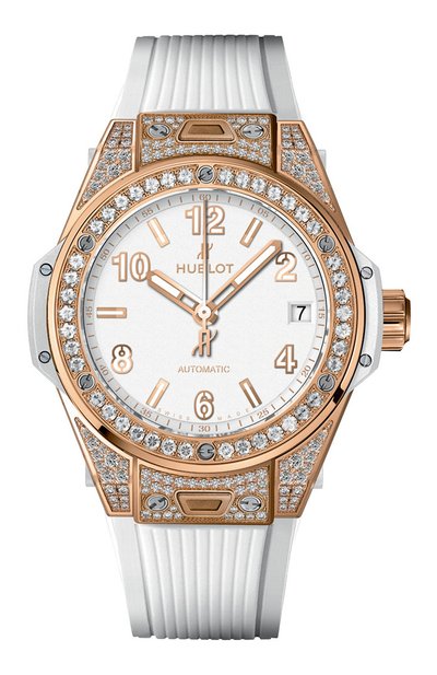 Женские часы big bang one click king gold white pave HUBLOT, арт. 465.OE.2080.RW.1604