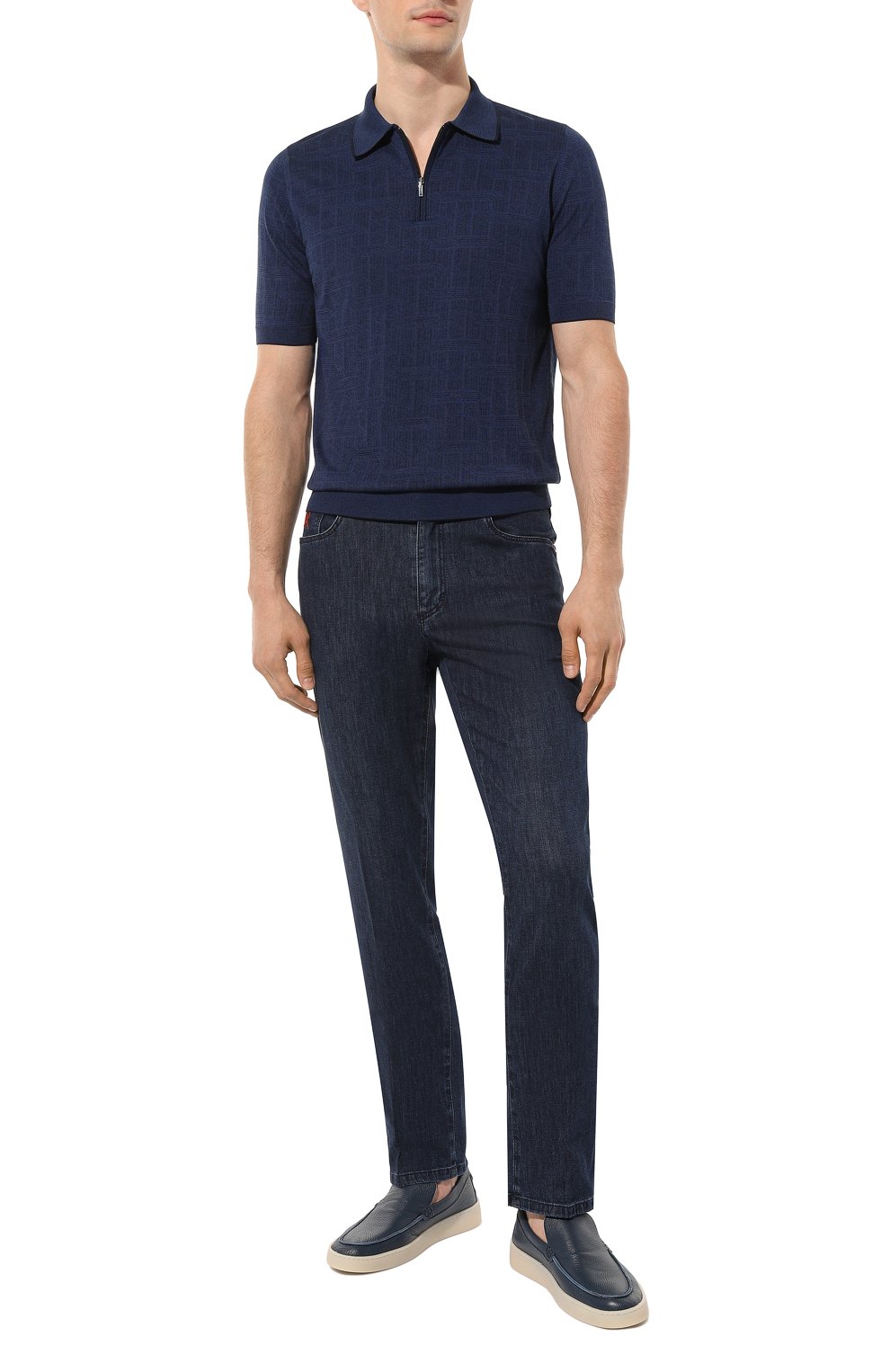 Поло из хлопка и шелка ZILLI, арт. MBZ-PZ112-REGI1/MC01, фото 2