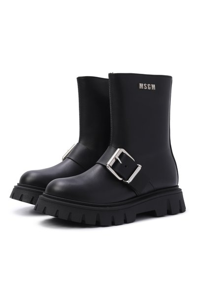 Кожаные полусапоги MSGM KIDS, арт. 84007/VAR1_001