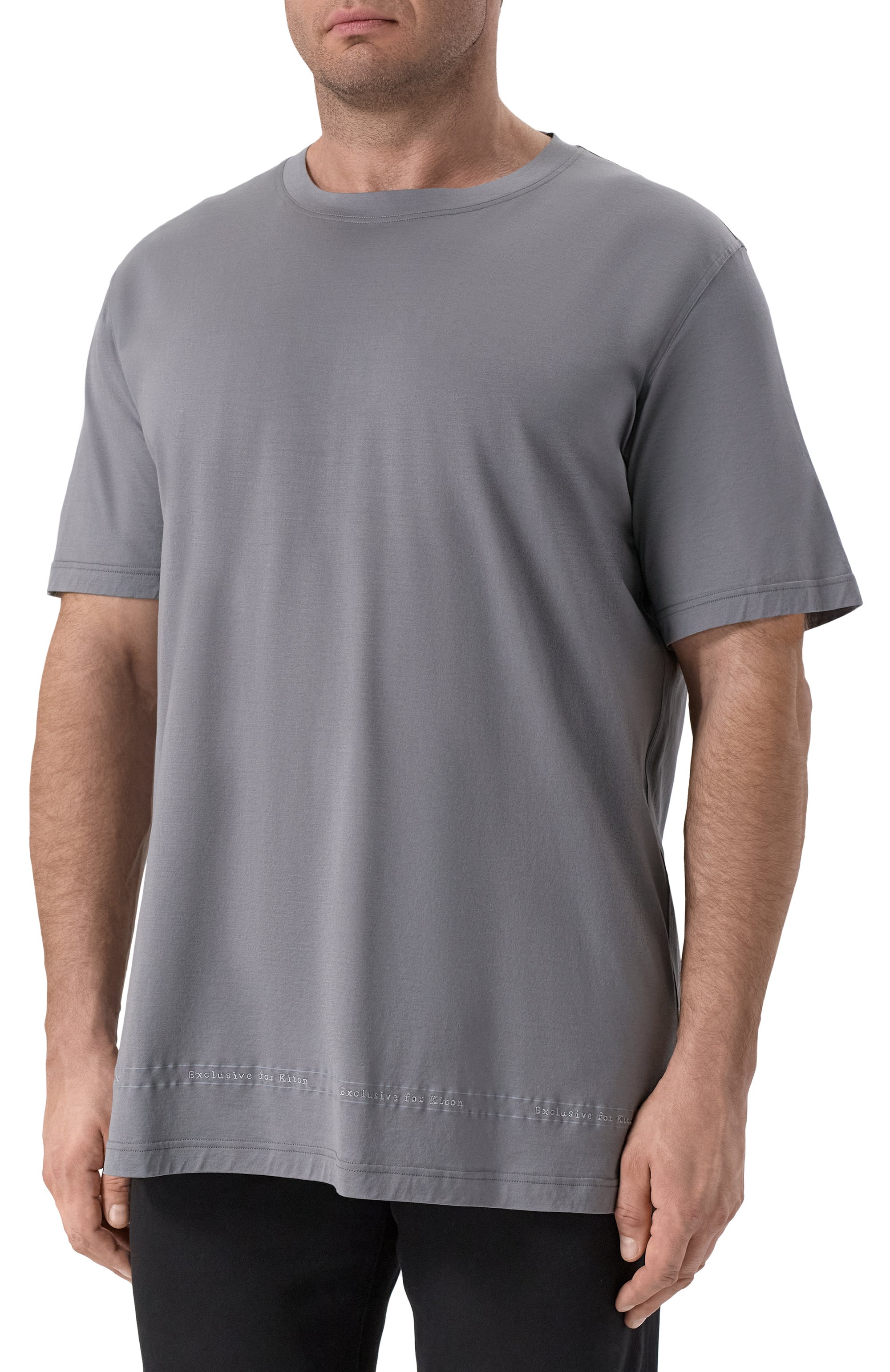 Хлопковая футболка KITON, арт. UMK0824KG, фото 3
