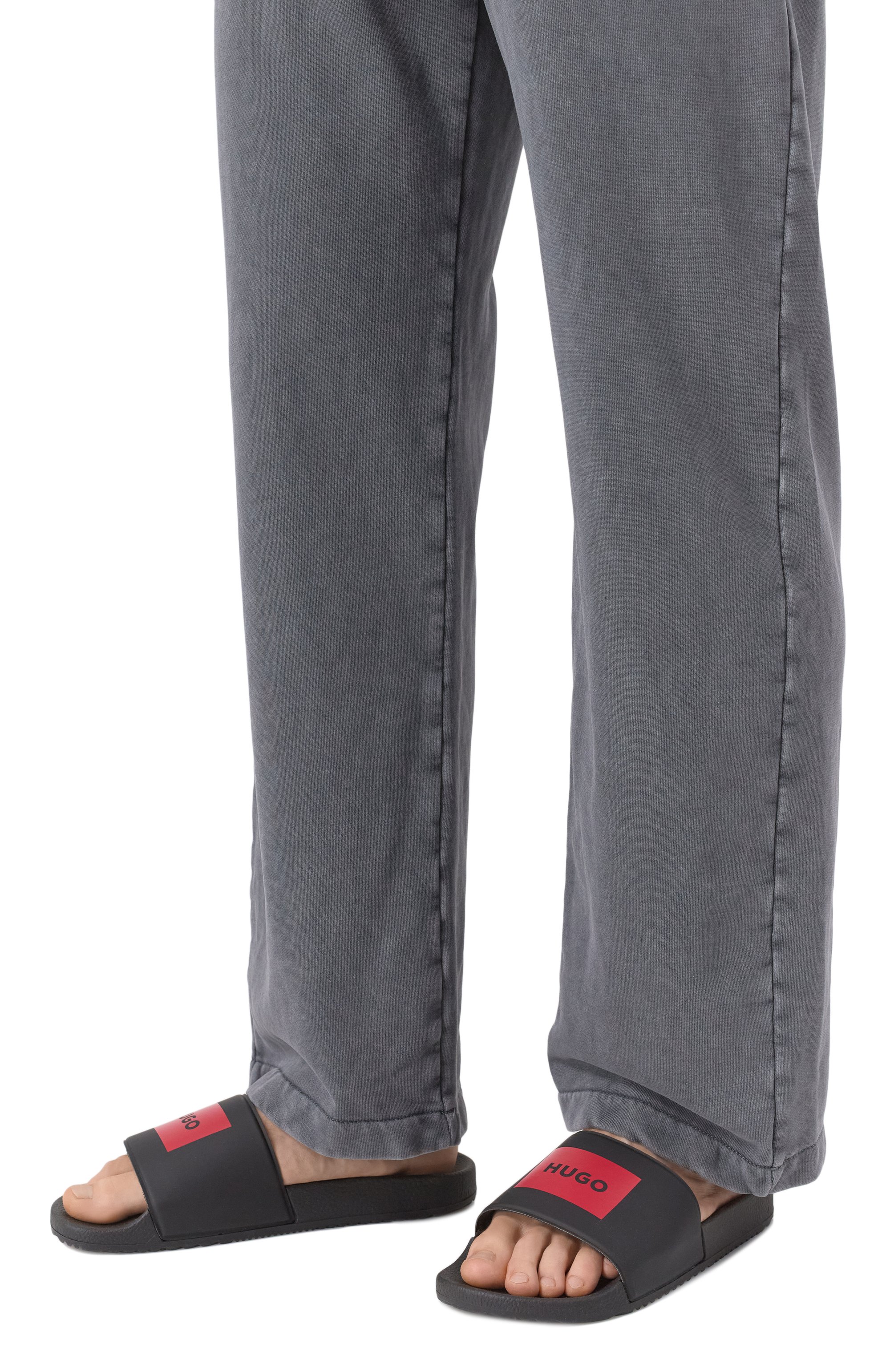 Шлепанцы timein HUGO черного цвета по цене 6735 руб., арт. 50522525, фото 3 Шлепанцы timein HUGO, арт. 50522525, фото 3