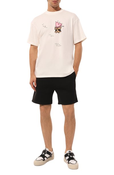 Хлопковая футболка DOMREBEL белого цвета по цене 15400 руб., арт. M MIGRAINE/TSHIRT, фото 2 Хлопковая футболка DOMREBEL, арт. M MIGRAINE/TSHIRT, фото 2