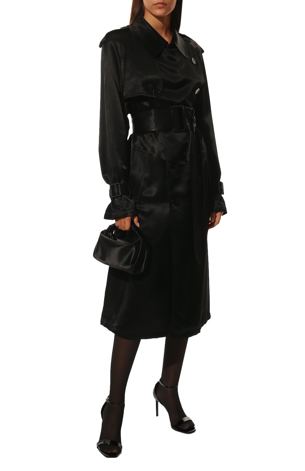 Кожаные босоножки amber SAINT LAURENT, арт. 487535/0NP00, фото 2