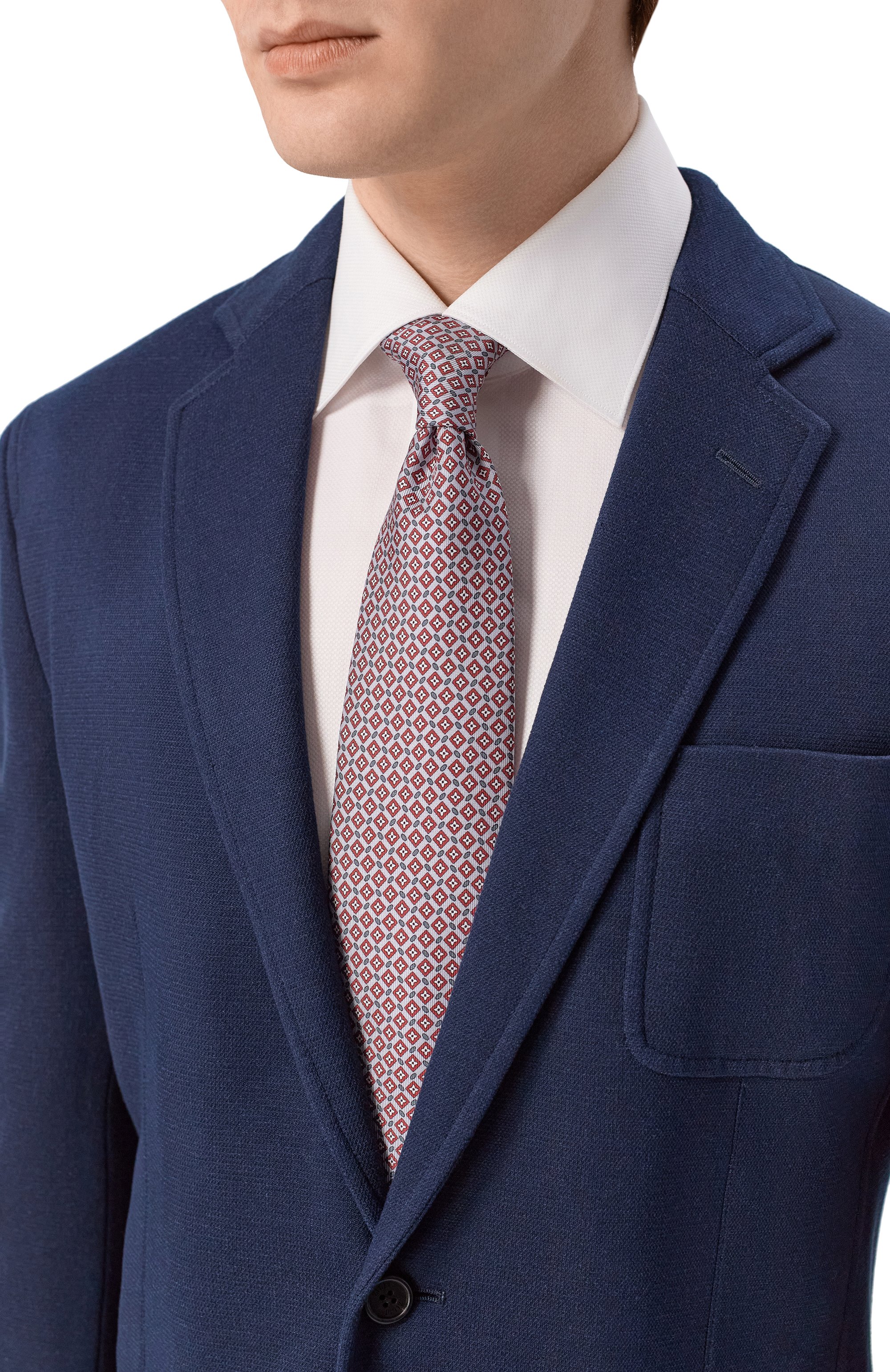 Шелковый комплект из галстука и платка BRIONI, арт. 08A900/PD450, фото 2