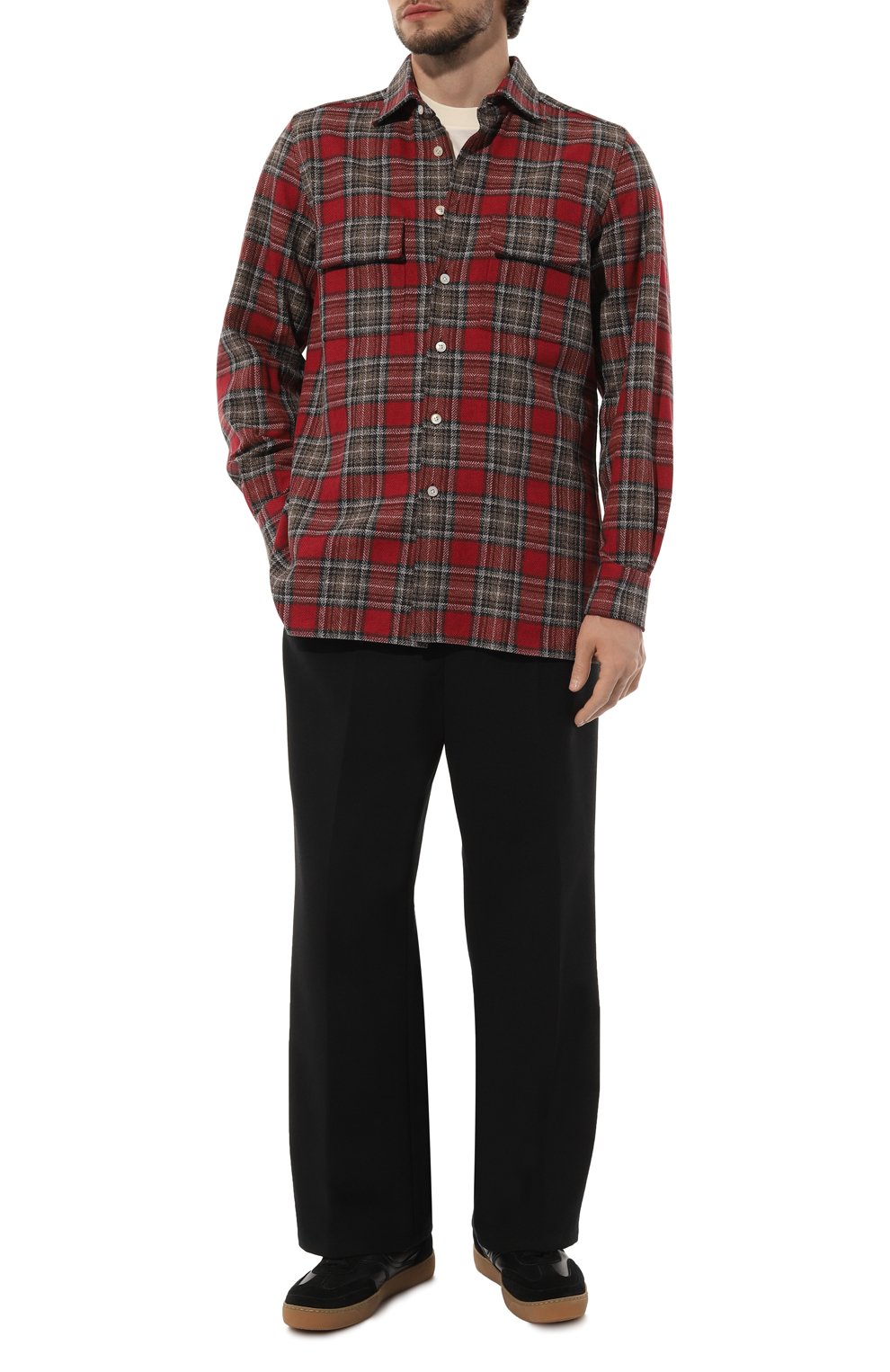 Хлопковая рубашка KITON, арт. UCRRLH0861302, фото 2