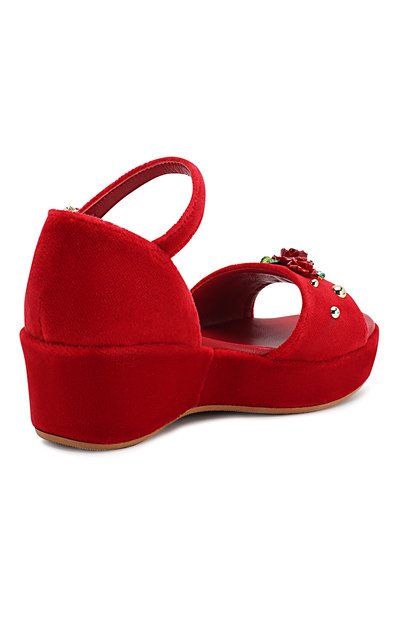 Бархатные босоножки DOLCE & GABBANA, арт. D10354/AZ474/29-36, фото 3