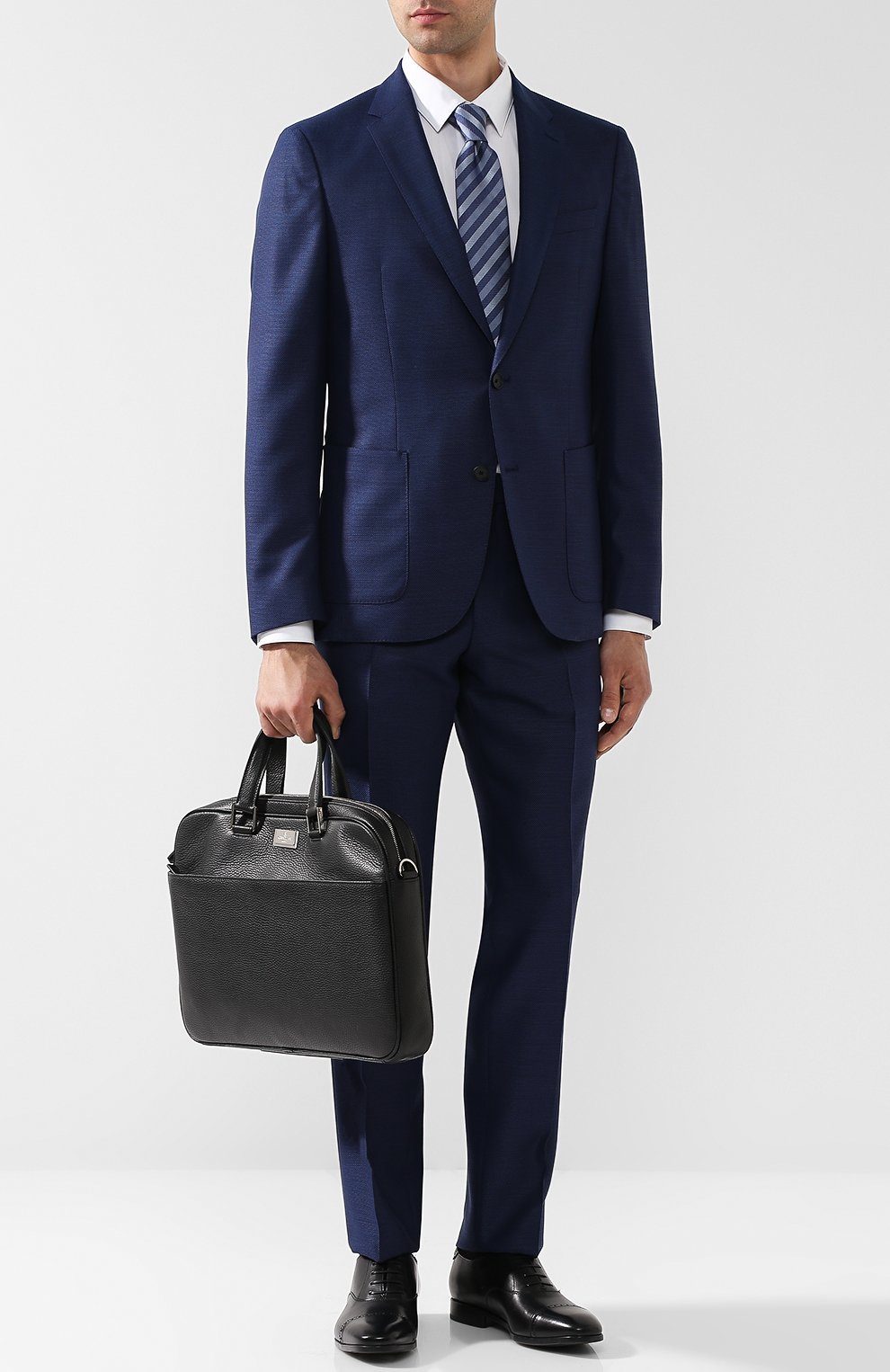 Кожаная сумка для ноутбука с плечевым ремнем CORNELIANI, арт. 00TD17-0021800/00, фото 2