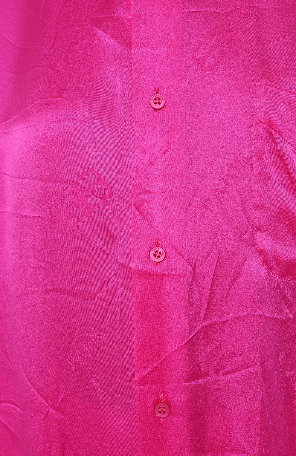 Рубашка из вискозы BALENCIAGA розового цвета по цене 218500 руб., арт. 681631/T0N03, фото 5 Рубашка из вискозы BALENCIAGA, арт. 681631/T0N03, фото 5