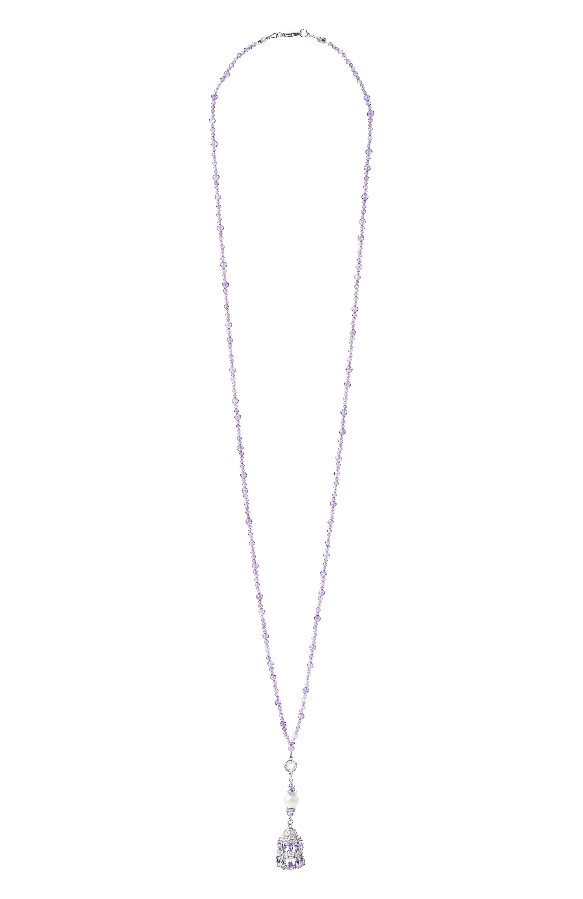 Колье velvet night BLUEJAY сиреневого цвета по цене 23100 руб., арт. BJ-VN, фото 1 Колье velvet night BLUEJAY, арт. BJ-VN, фото 1