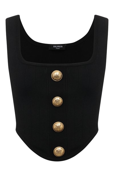 Женский топ из вискозы BALMAIN, арт. AF0AA260KB07