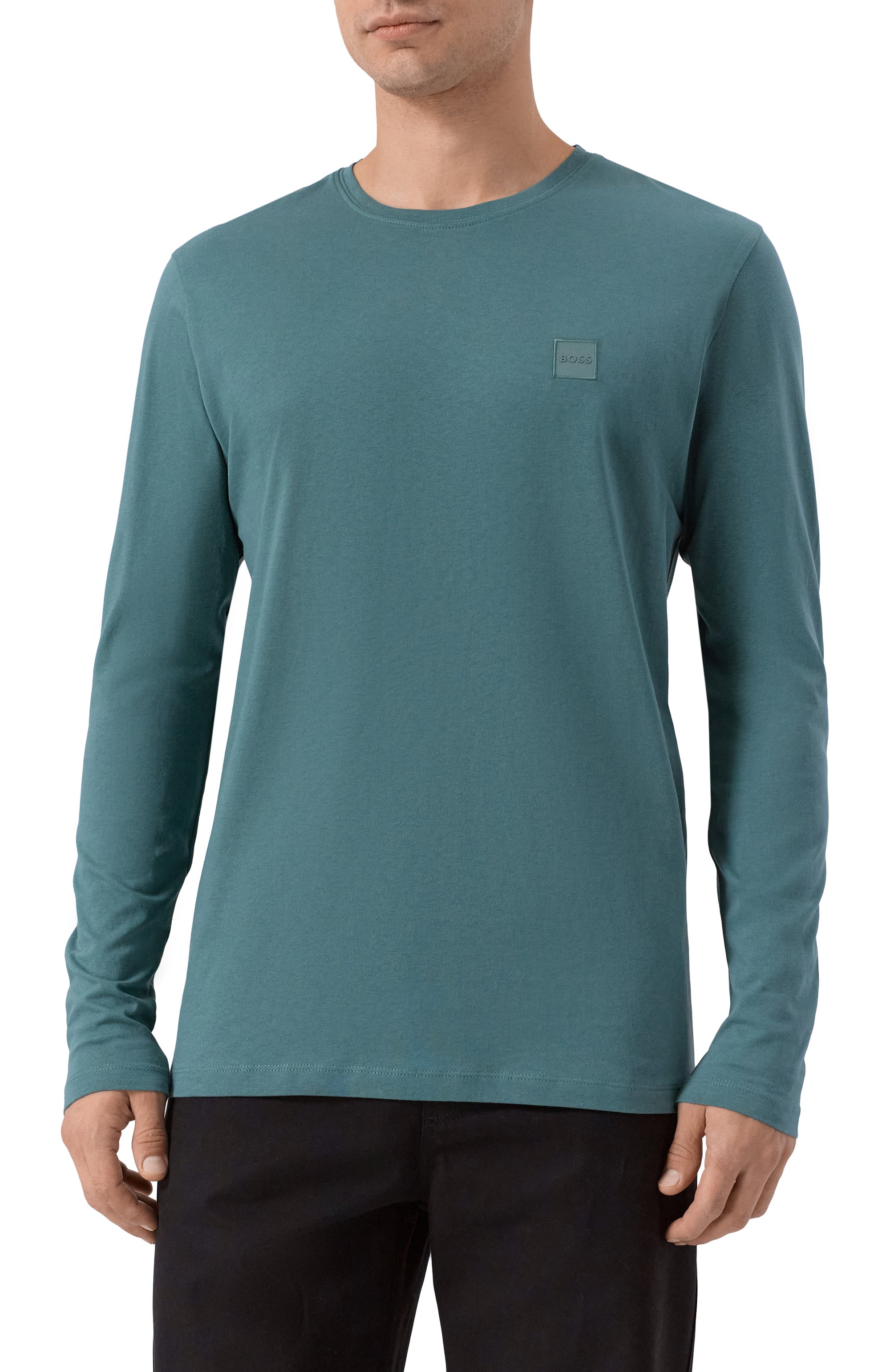 Хлопковый лонгслив BOSS ORANGE, арт. 50512111, фото 3