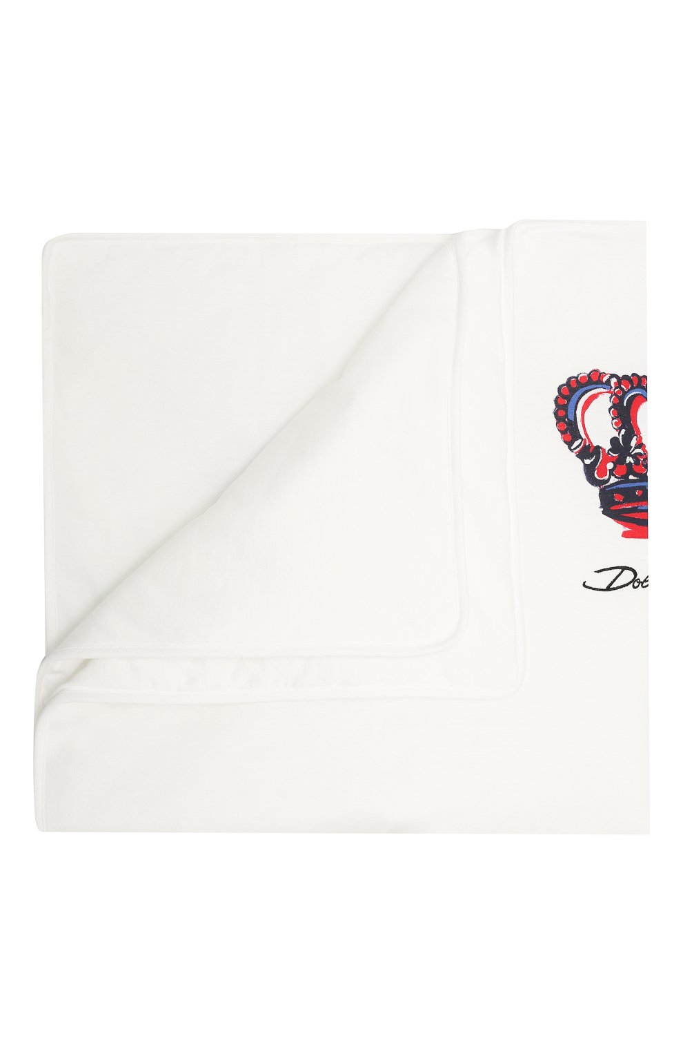 Хлопковое одеяло DOLCE & GABBANA белого цвета по цене 23650 руб., арт. LNJA88/G7WUF, фото 1 Хлопковое одеяло DOLCE & GABBANA, арт. LNJA88/G7WUF, фото 1
