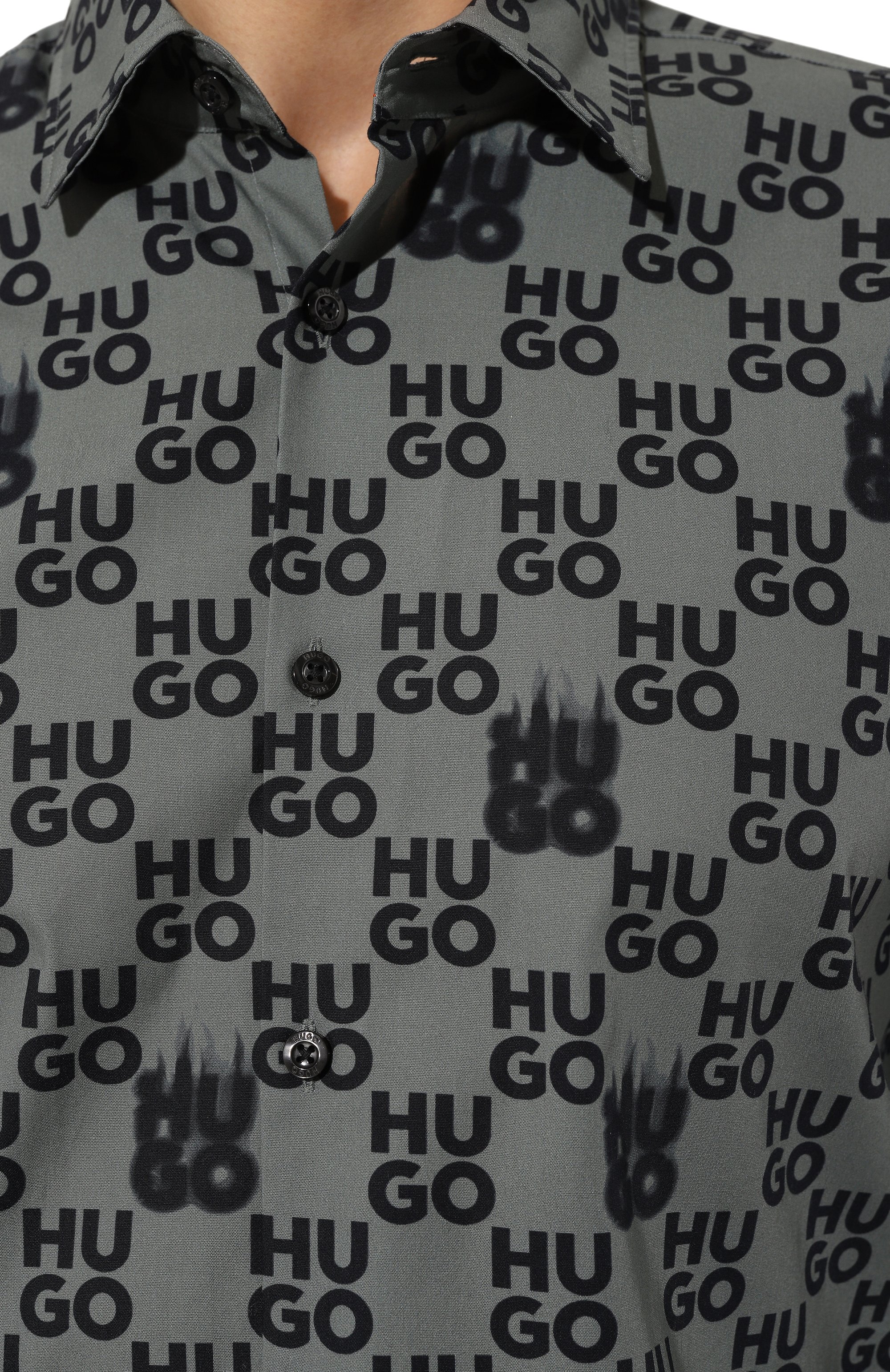 Хлопковая рубашка HUGO, арт. 50534257, фото 5