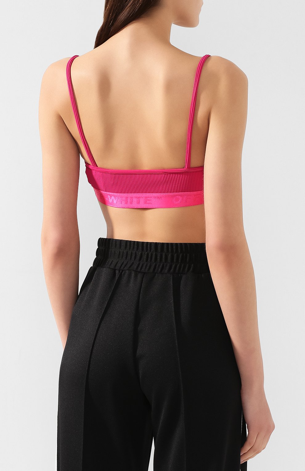 Кроп-топ OFF-WHITE фуксия цвета по цене 17200 руб., арт. 0WAE002R19B850572800, фото 4 Кроп-топ OFF-WHITE, арт. 0WAE002R19B850572800, фото 4