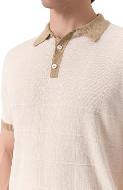 Поло изо льна и шелка CANALI, арт. C1084/MK02269, фото 5