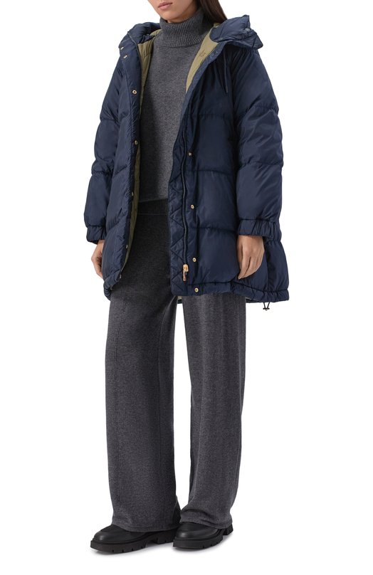 Двусторонний пуховик Weekend Max Mara ANF0RA Синий  ANF0RA Фото 2