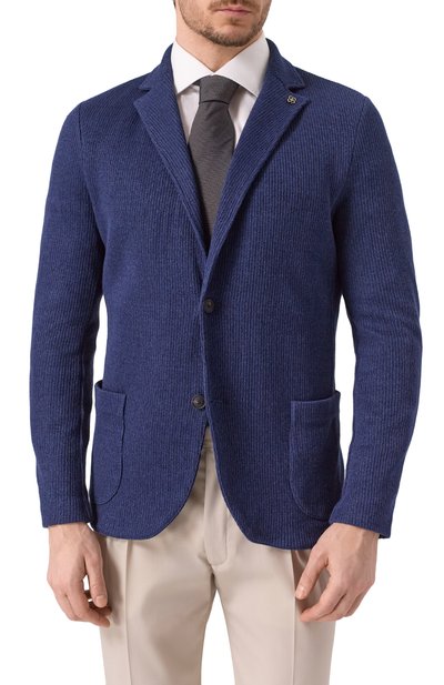 Пиджак изо льна и хлопка GRAN SASSO, арт. 57156/18652, фото 4