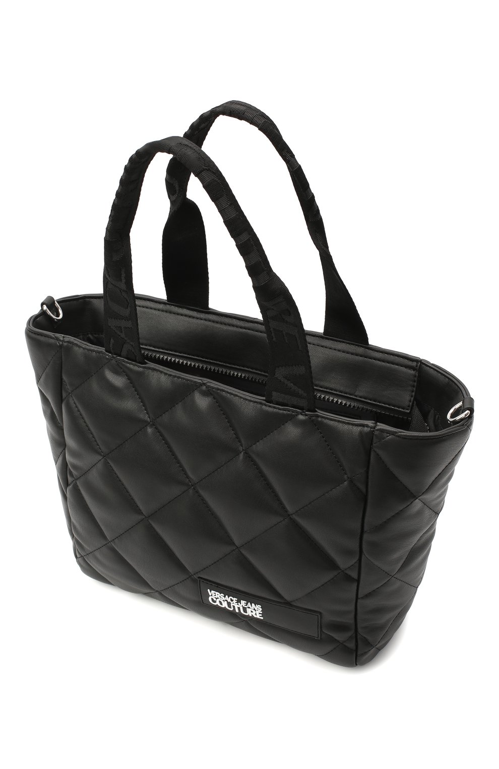 Сумка VERSACE JEANS COUTURE черного цвета по цене 21600 руб., арт. E1VZBBL6-LINEA L DIS . 6/71731, фото 4 Сумка VERSACE JEANS COUTURE, арт. E1VZBBL6-LINEA L DIS . 6/71731, фото 4