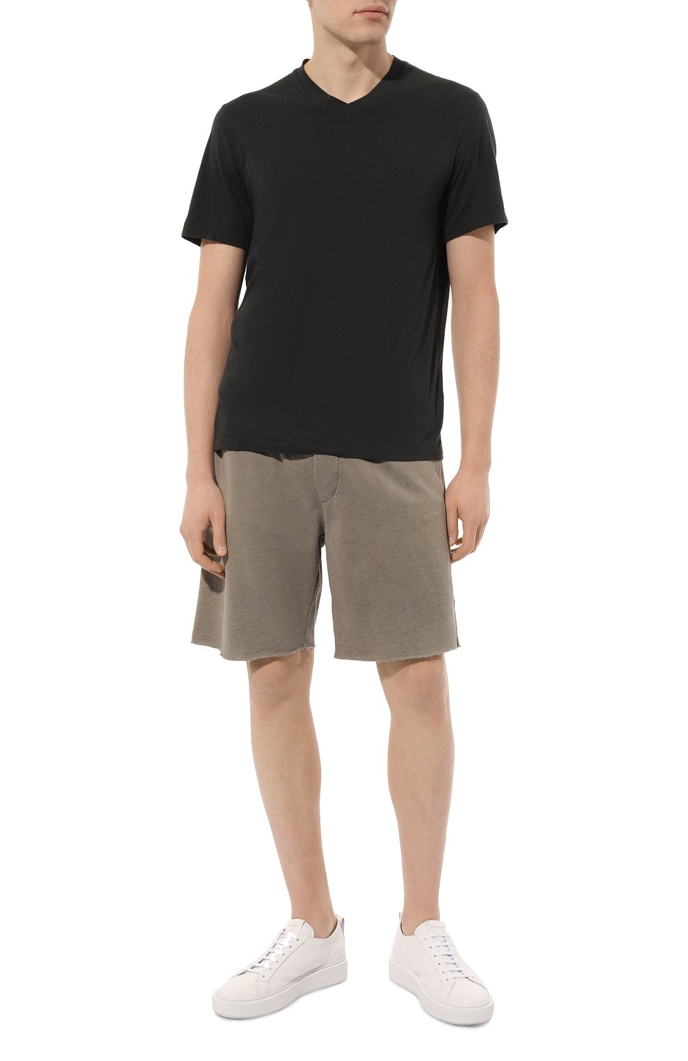 Хлопковая футболка JAMES PERSE темно-серого цвета по цене 41650 руб., арт. MELJ3248/CRN, фото 2 Хлопковая футболка JAMES PERSE, арт. MELJ3248/CRN, фото 2