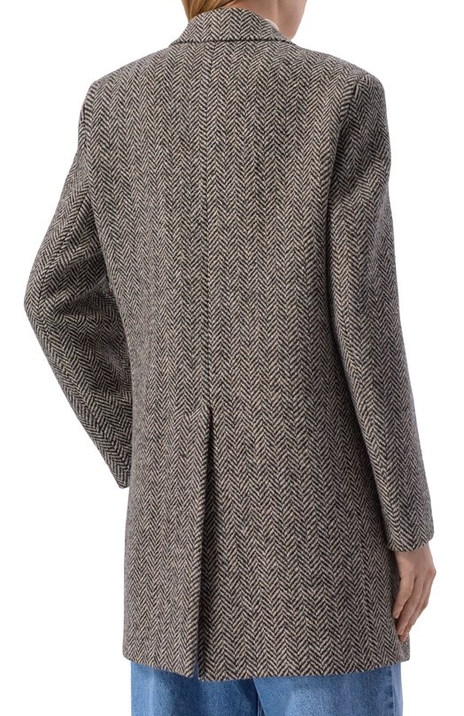 Шерстяное пальто Weekend Max Mara MAI0RCA Серый  MAI0RCA Фото 4