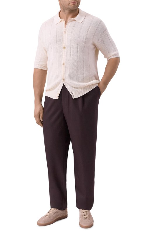 Кардиган изо льна и хлопка MVST MS60-1233-01MUBIG Кремовый  MS60-1233-01MUBIG Фото 2