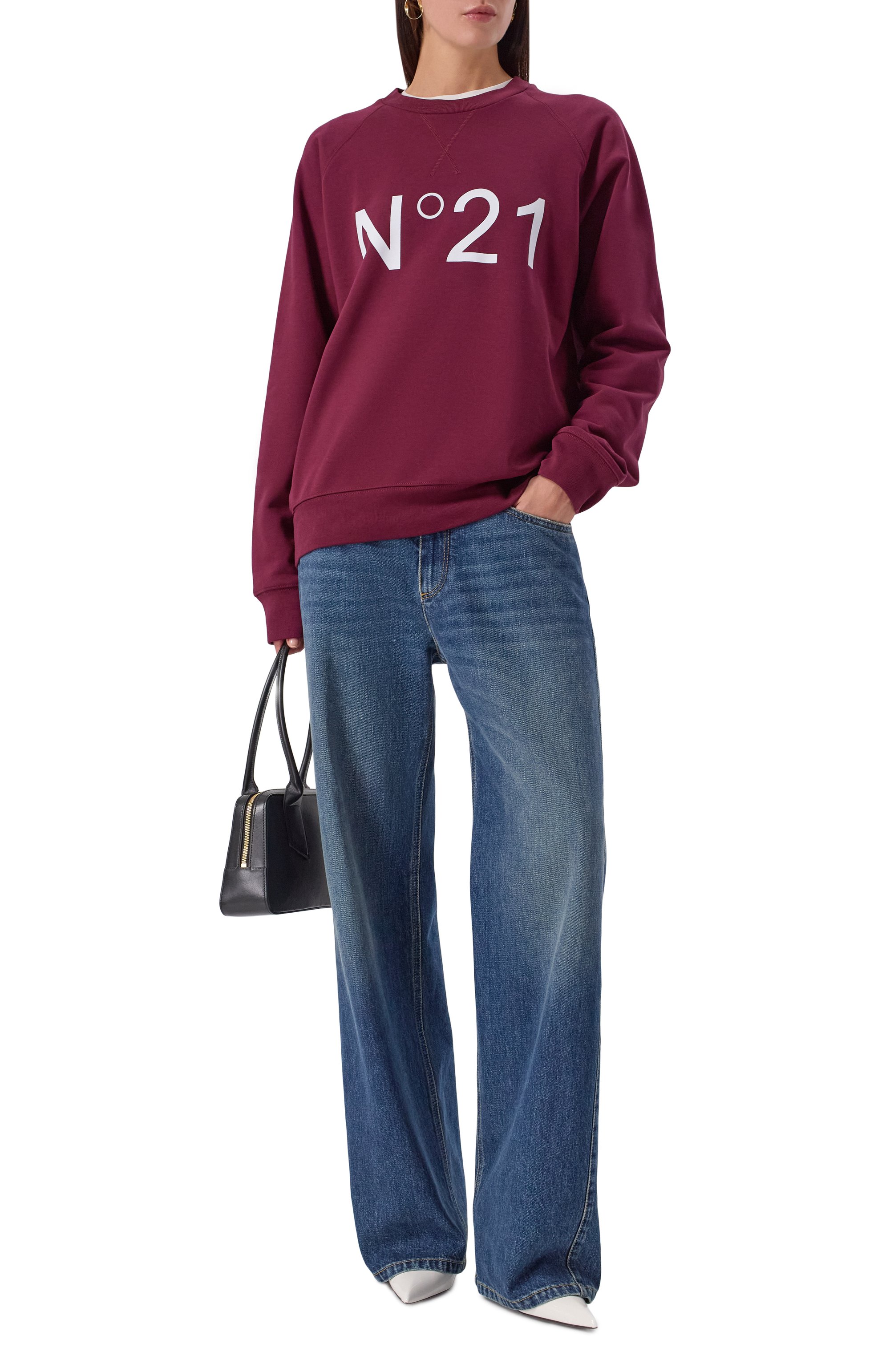 Хлопковый свитшот N21, арт. E041/6329, фото 2